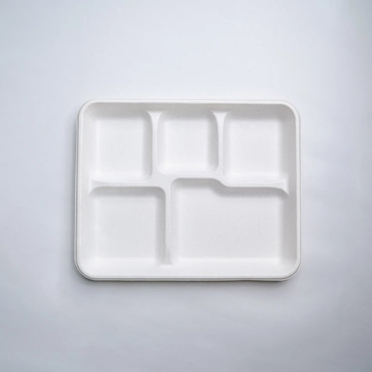 Alternuts 5 Compartment Disposable Meal Tray