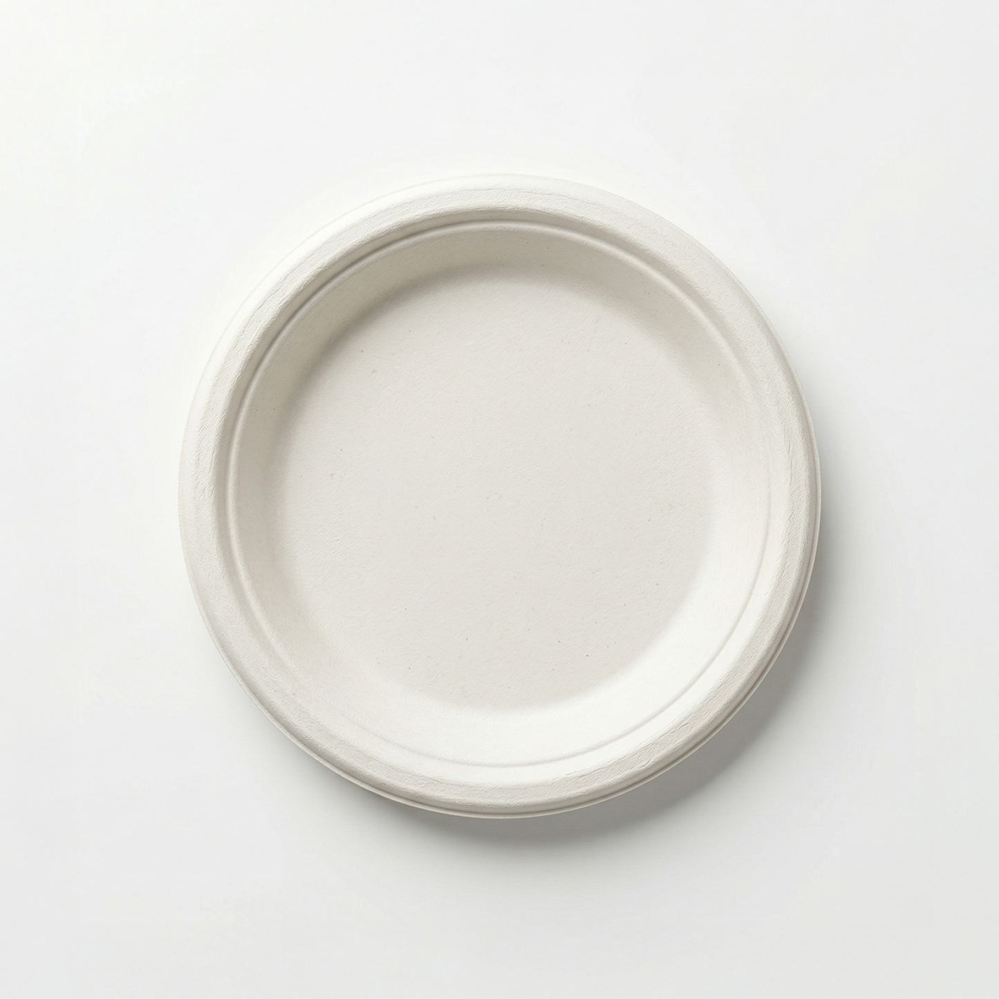 Alternuts Pulp Moulded Disposable 6" Round Plain Plate ( Pack of 200 )