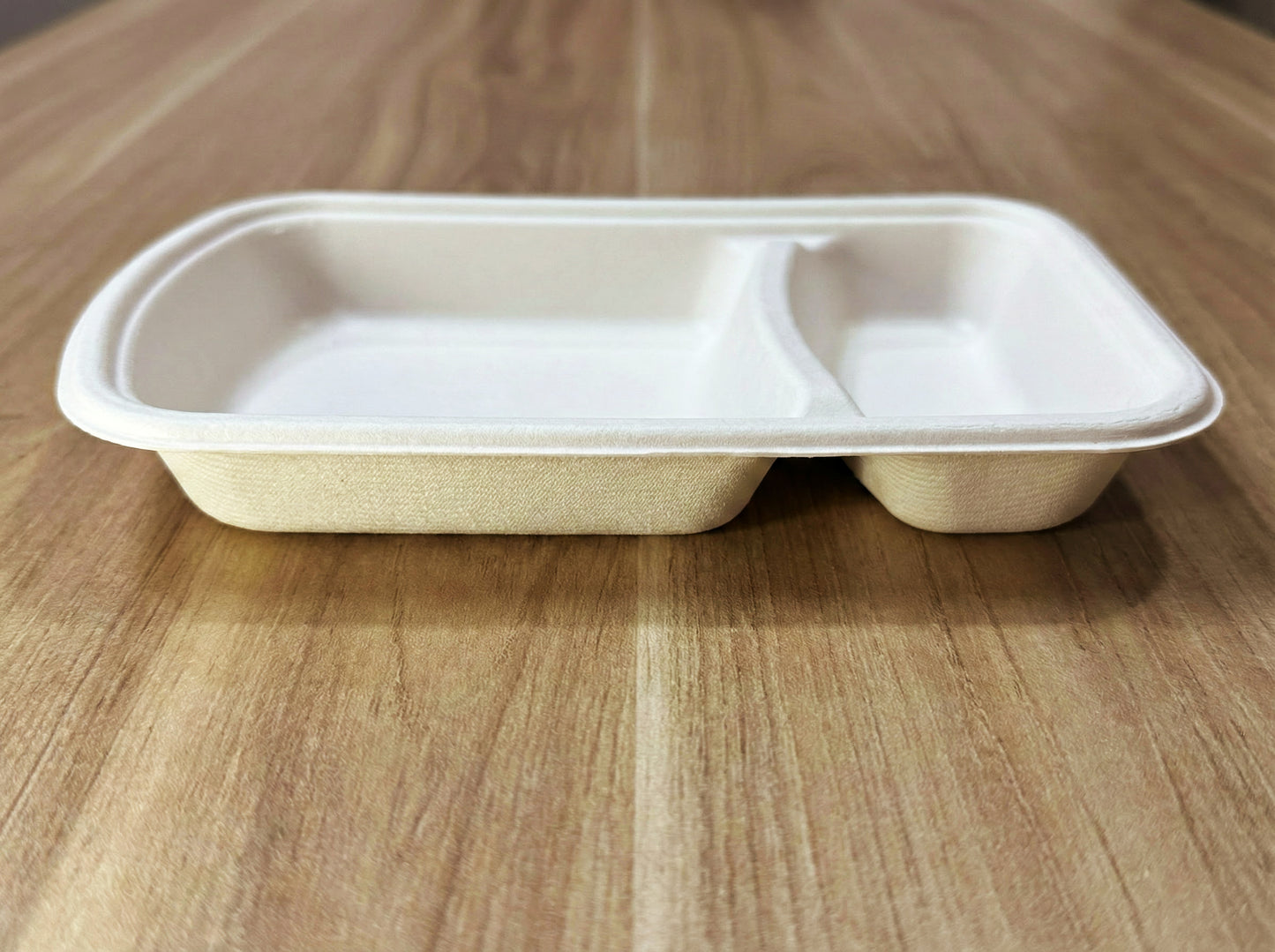 Alternuts 2 Compartment Disposable Plate (8 inch x 5 inch)