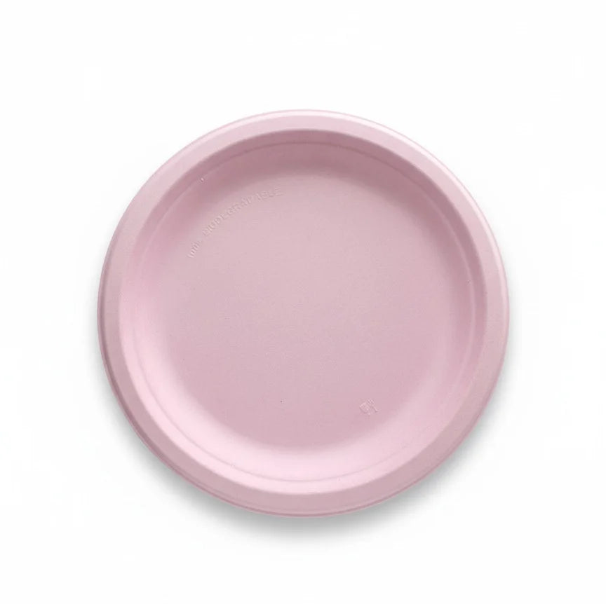 Alternuts Round Disposable Plate Pink Color (9 inch)