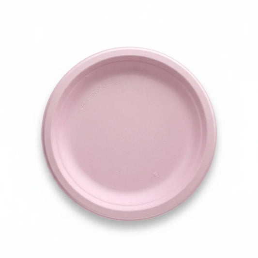 Alternuts Round Disposable Plate Pink Color (9 inch)