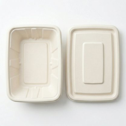 Alternuts Rectangular Takeaway Disposable Food Container with Lid - 750 ml. ( Pack of 50 )
