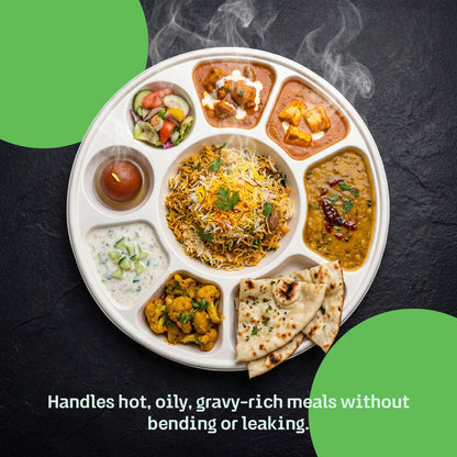 Alternuts 9 compartment Disposable Plate (13 inch)