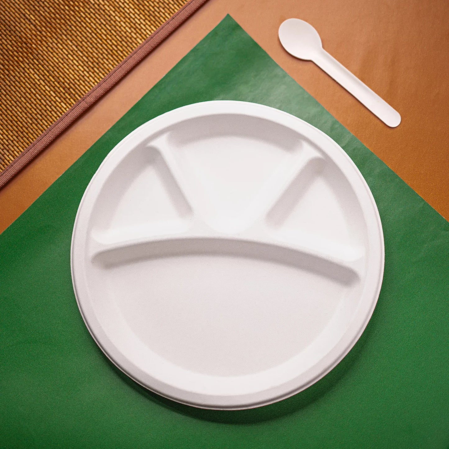 Alternuts 4 compartment Disposable Plate (11 inch)