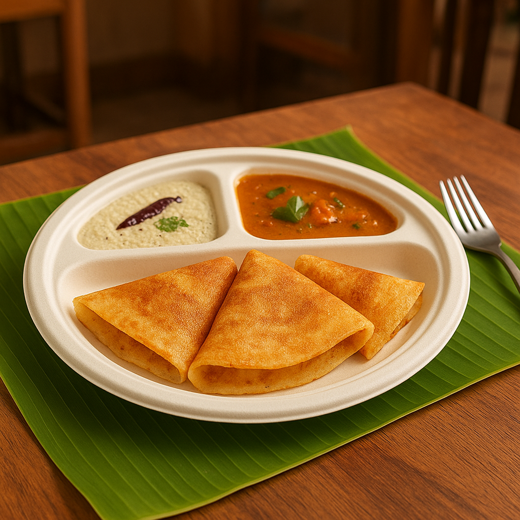 Alternuts 3 Compartment Disposable Plate (9 inch)