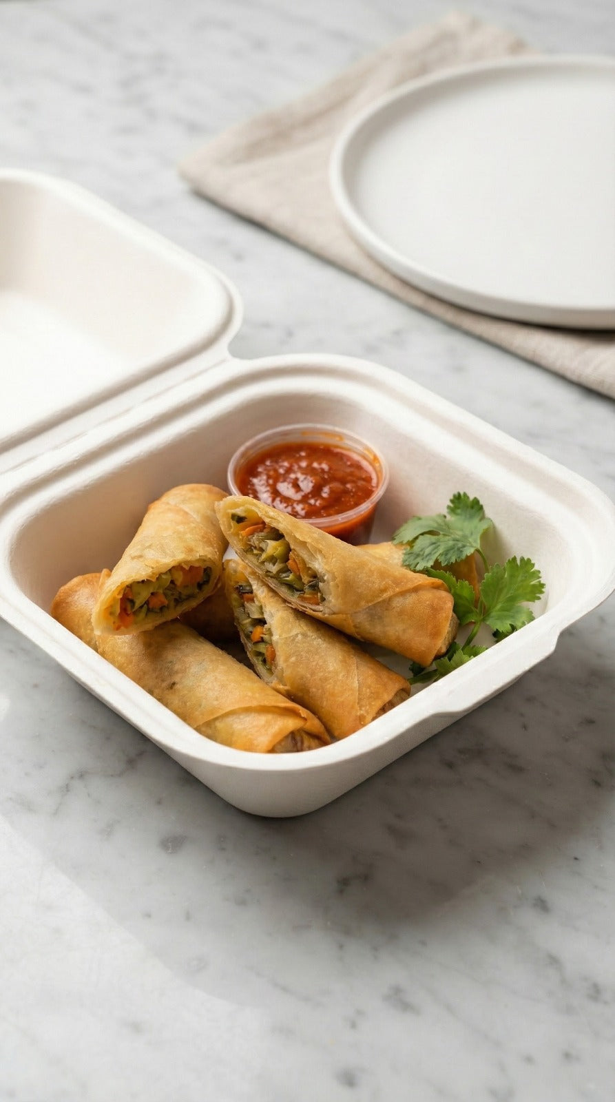 Alternuts Takeaway Disposable Clamshell 6 x 6 Burger Box