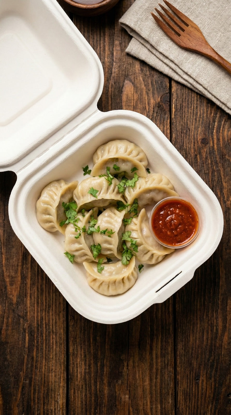 Alternuts Takeaway Disposable Clamshell 6 x 6 Burger Box