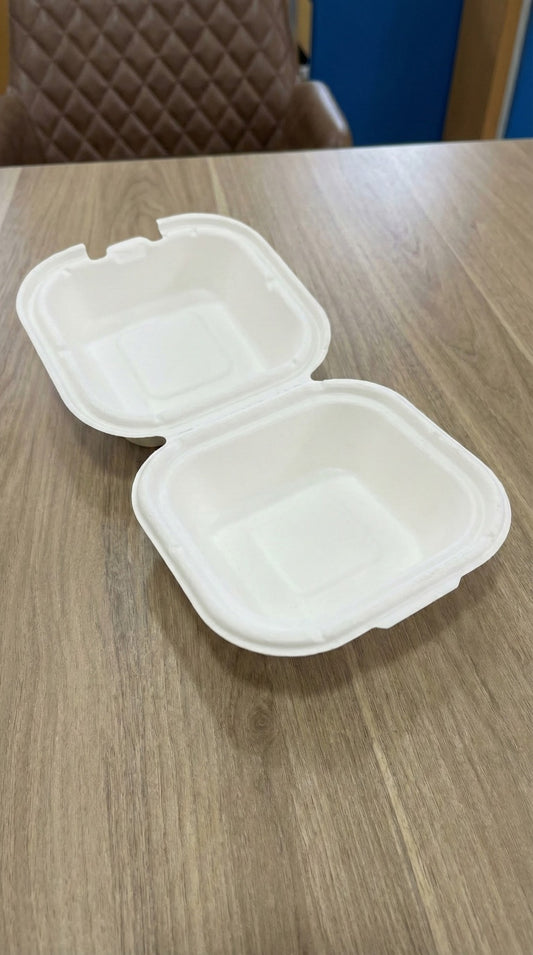 Alternuts Takeaway Disposable Clamshell 6 x 6 Burger Box